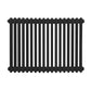 Baridi Horizontal Traditional 2 Column Radiator 600 x 832mm � Black DH363