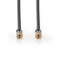 Nedis Satellite and Antenna Cable F Male to F Male 5m Gun Metal Grey - CSTB41000GY50