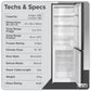 Baridi 47cm 70/30 Fridge Freezer, 157L Capacity Low Frost DH253