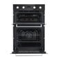 Baridi 90cm Built-In Double Oven, 88L Capacity, Energy Rating A - Black DH279