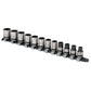Premier Socket Set 12pc 3/8"Sq Drive Lock-On 6pt Metric - Black Series AK2741B