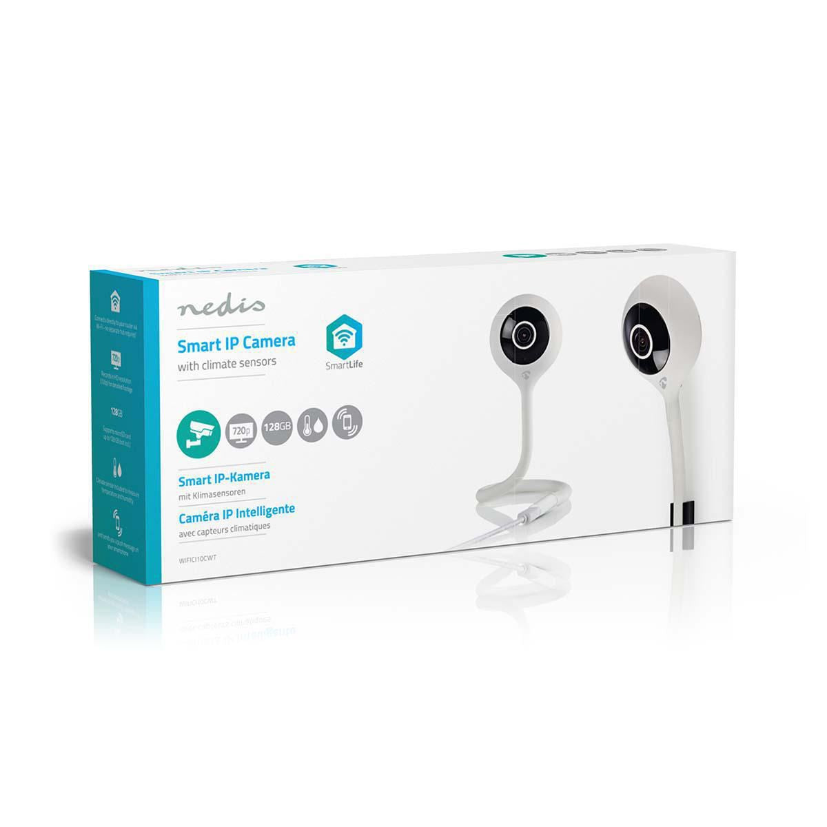 Nedis WiFi Smart IP Camera Climate sensor HD 720p WIFICI10CWT - WIFICI11CWT