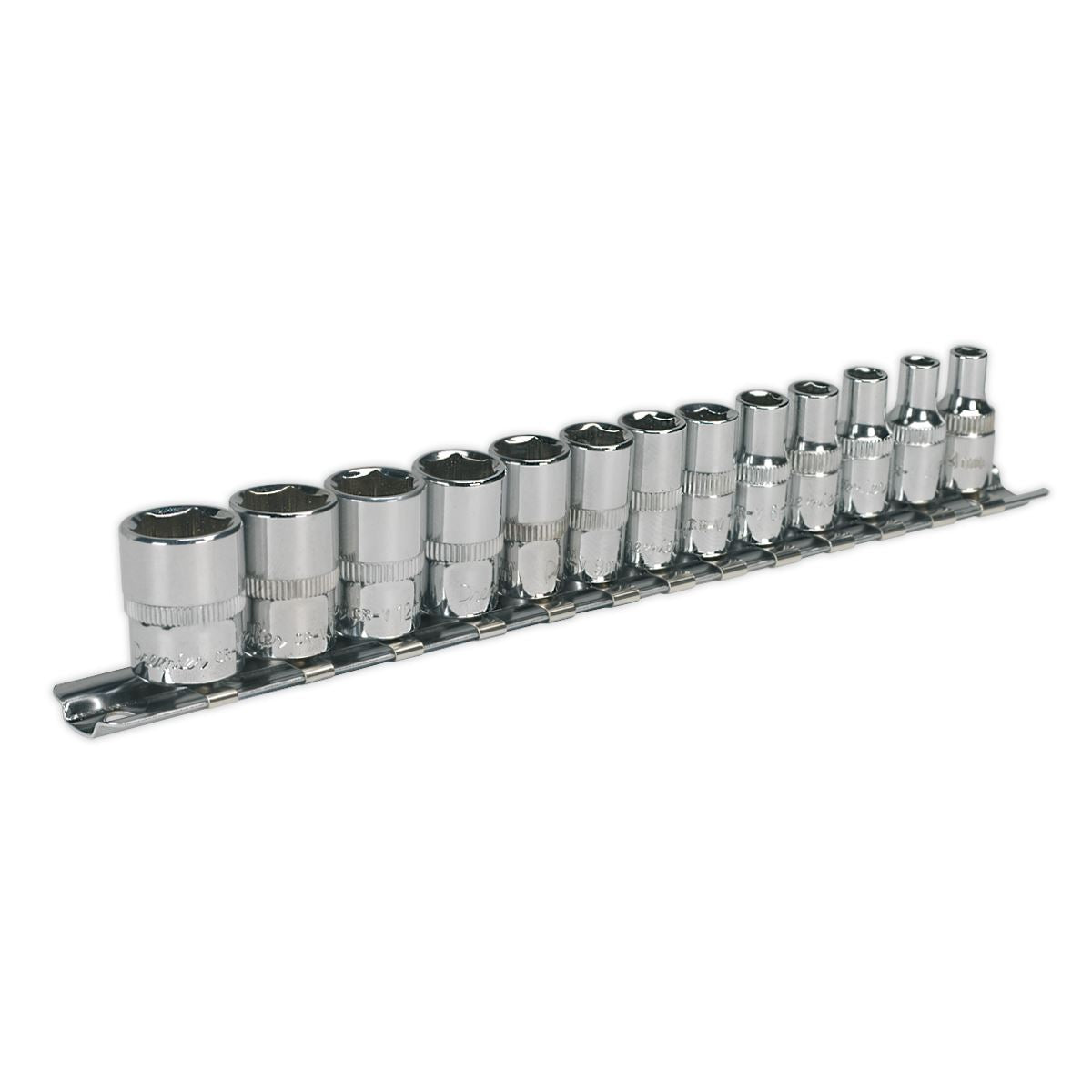 Sealey Socket Set 13pc 1/4"Sq Drive WallDrive - Metric AK2691