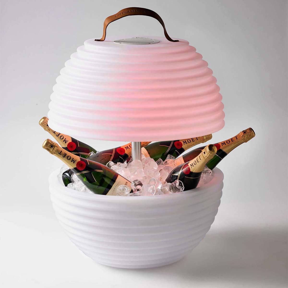 Nikki.Amsterdam The.Bowl Bluetooth Speaker Lamp and Winecooler
