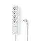 Nedis RF Power Strip 4x Schuko Type F 3680W European Extension Lead - RFP410FWT