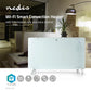Nedis Wi-Fi Smart Convection Heater Thermostat Glass Front Panel 2000W White - WIFIHTPL20FWT