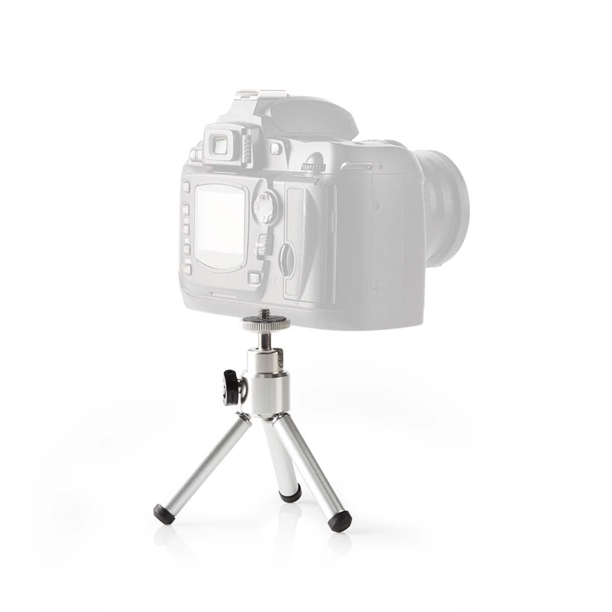 Nedis Mini Tripod Pan & Tilt Max 0.8 kg 134cm Black/Silver TPOD1000GY