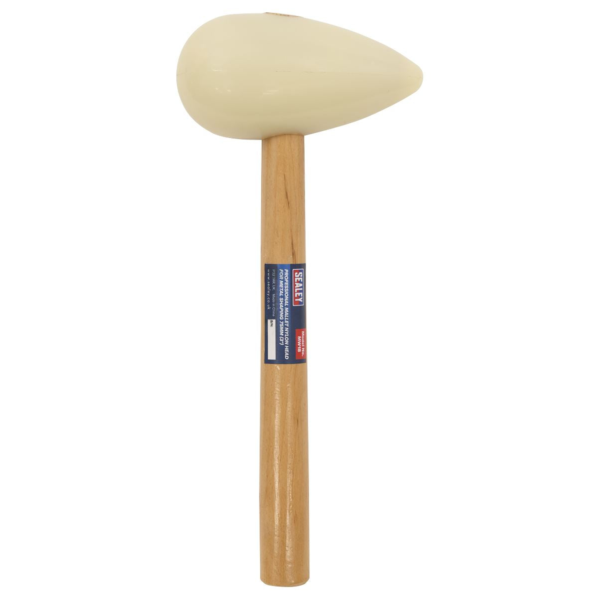 Sealey Professional Mallet Nylon Head for Metal Shaping 75mm (3") MW18