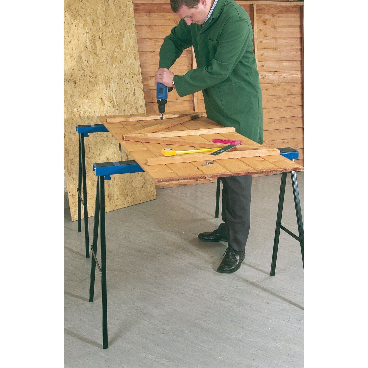 Draper 52072 1000 x 800mm Pair Of Fold Down Trestles