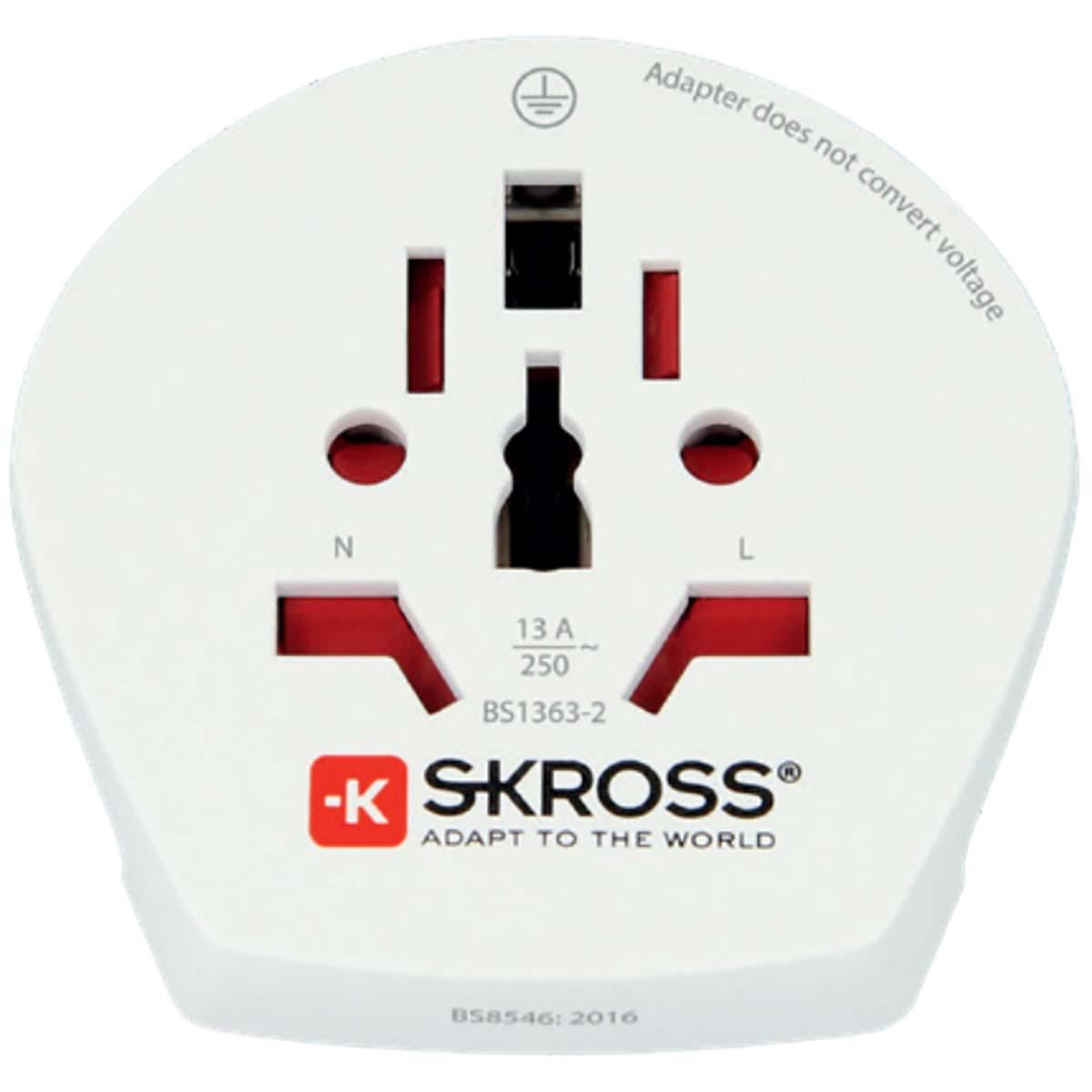 Skross Travel Adapter World-to-Europe Earthed SKR1500211E
