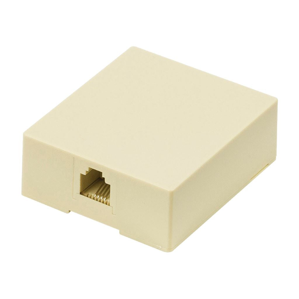 Valueline Telecom wall box RJ11 female ivory