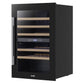 Baridi 57 Bottle Dual Zone Wine Fridge & Cooler 60cm DH118