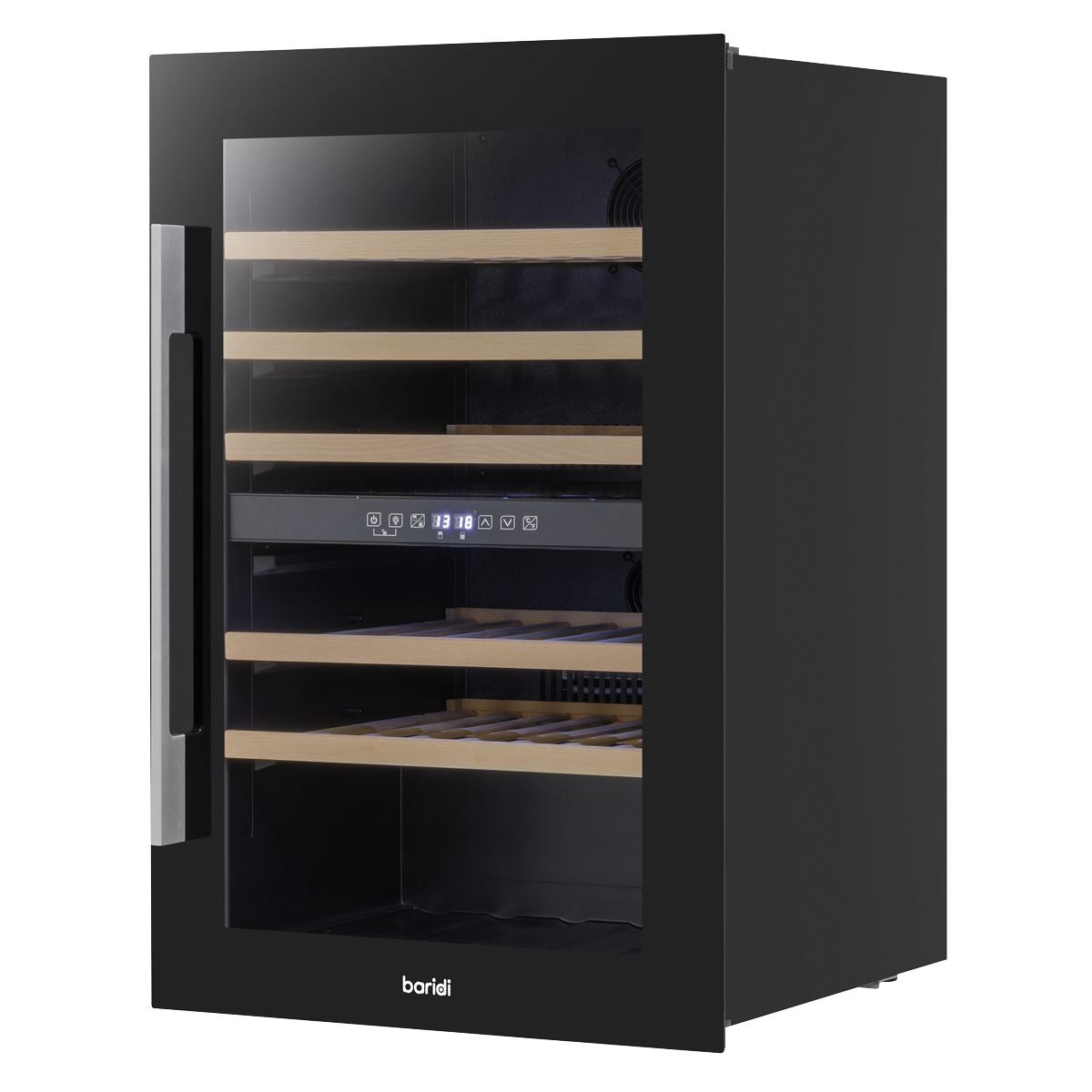 Baridi 57 Bottle Dual Zone Wine Fridge & Cooler 60cm DH118