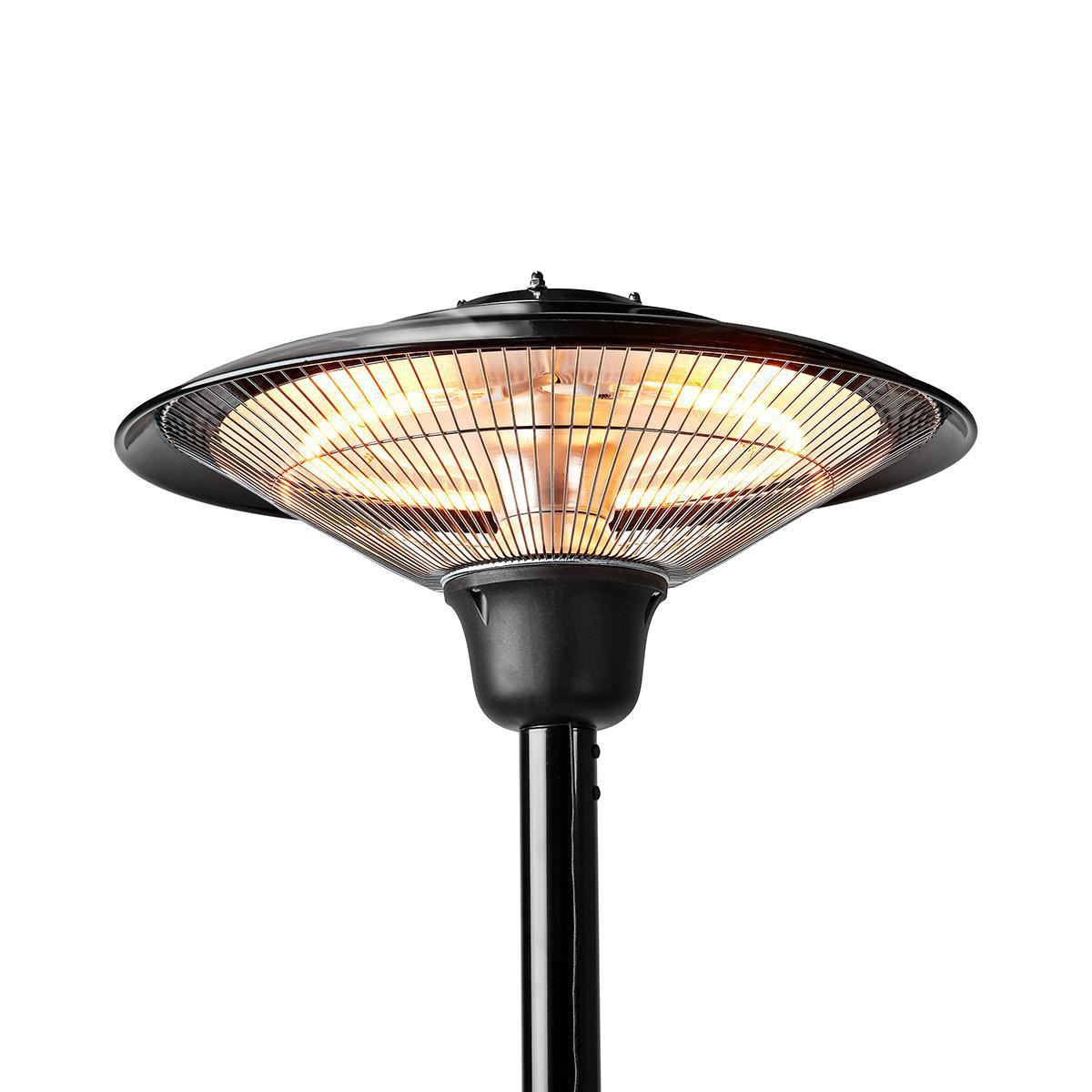 Nedis Patio Heater With Pole 200cm 1500W IP34 - HTPA15EBK