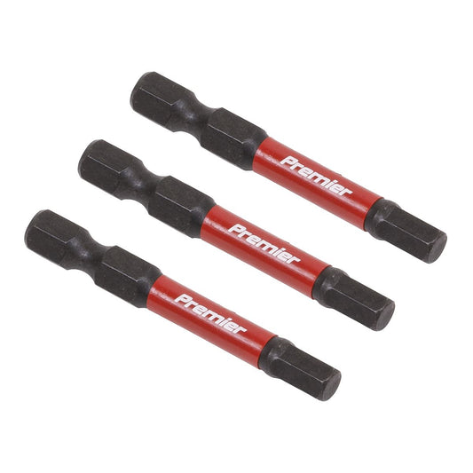 Sealey Premier Hex 5mm Impact Power Tool Bits 50mm - 3pc AK8238