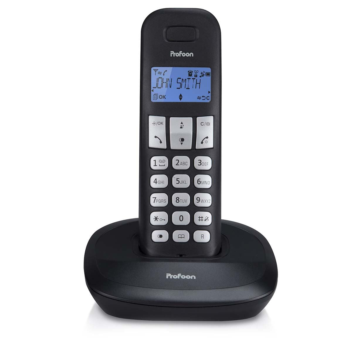 Profoon PDX-1100 DECT telephone with 1 handset black