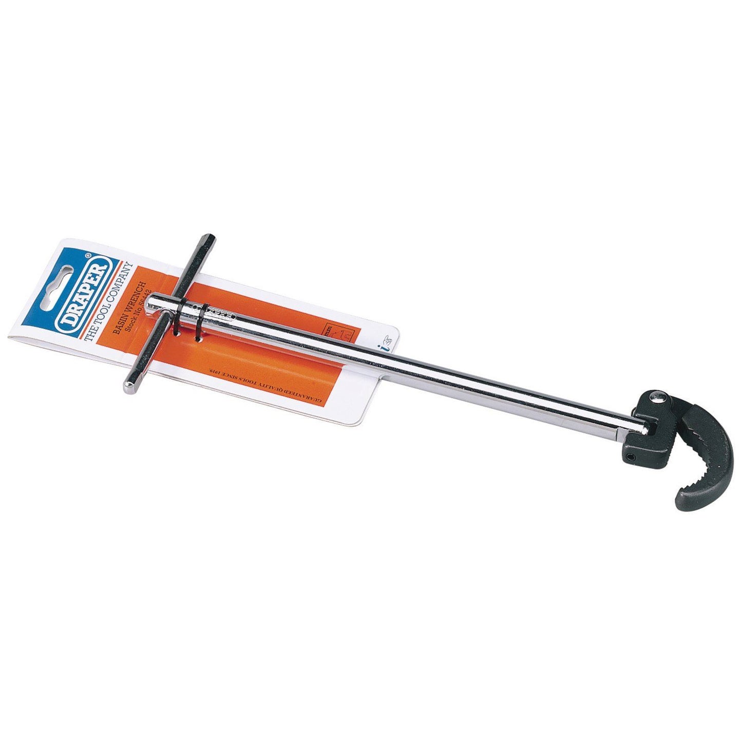 Draper 1x 48mm Capacity Adjustable Basin Wrench Professional Tool 56442