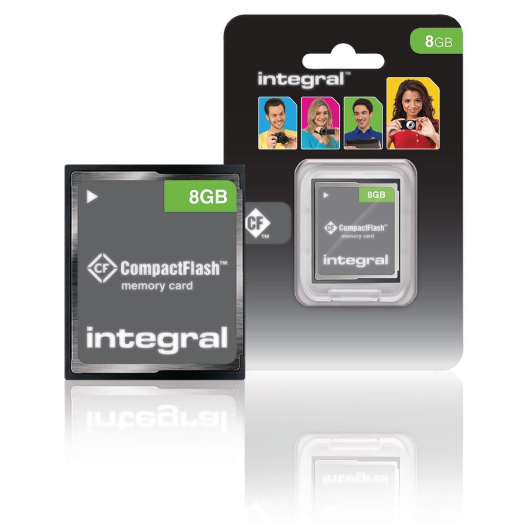 Integral CF (Compact Flash) Memory Card 8 GB - INCF8GV2