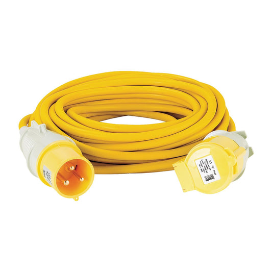 Defender E85240 110V Extension Lead, Yellow, 4mm�, 32A, 14m