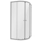 Baridi Quadrant Shower Entry Enclosure 800 x 800 x 1850mm with 6mm Tempered Glass - Chrome DH301