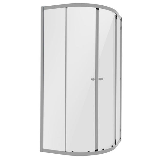 Baridi Quadrant Shower Entry Enclosure 800 x 800 x 1850mm with 6mm Tempered Glass - Chrome DH301