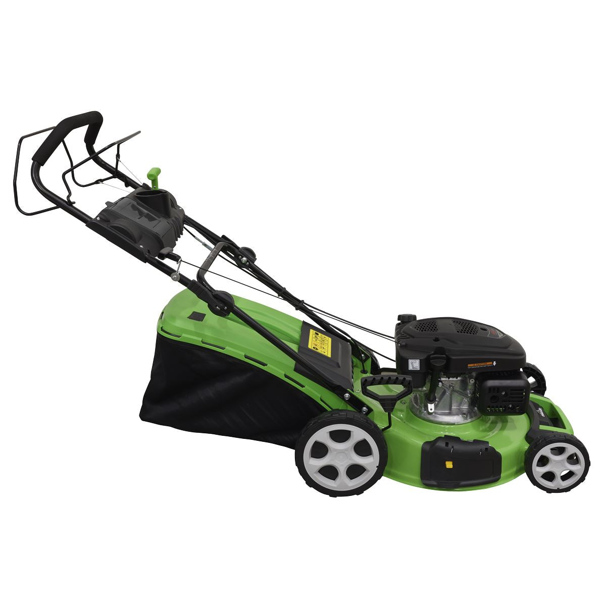 Dellonda Self Propelled Petrol Lawnmower Grass Cutter with Height Adjustment & Grass Bag 171cc 20"/51cm 4-Stroke Engine DG102