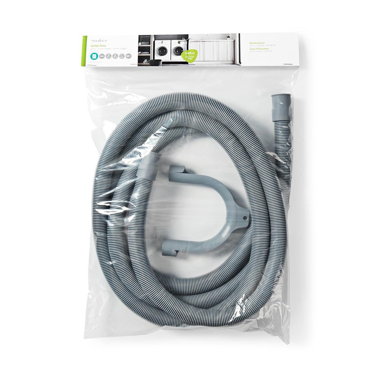 Nedis Outlet Hose 21mm Straight to 19mm Straight 1.5 bar 90 °C 3m - WAOH2119SSP30