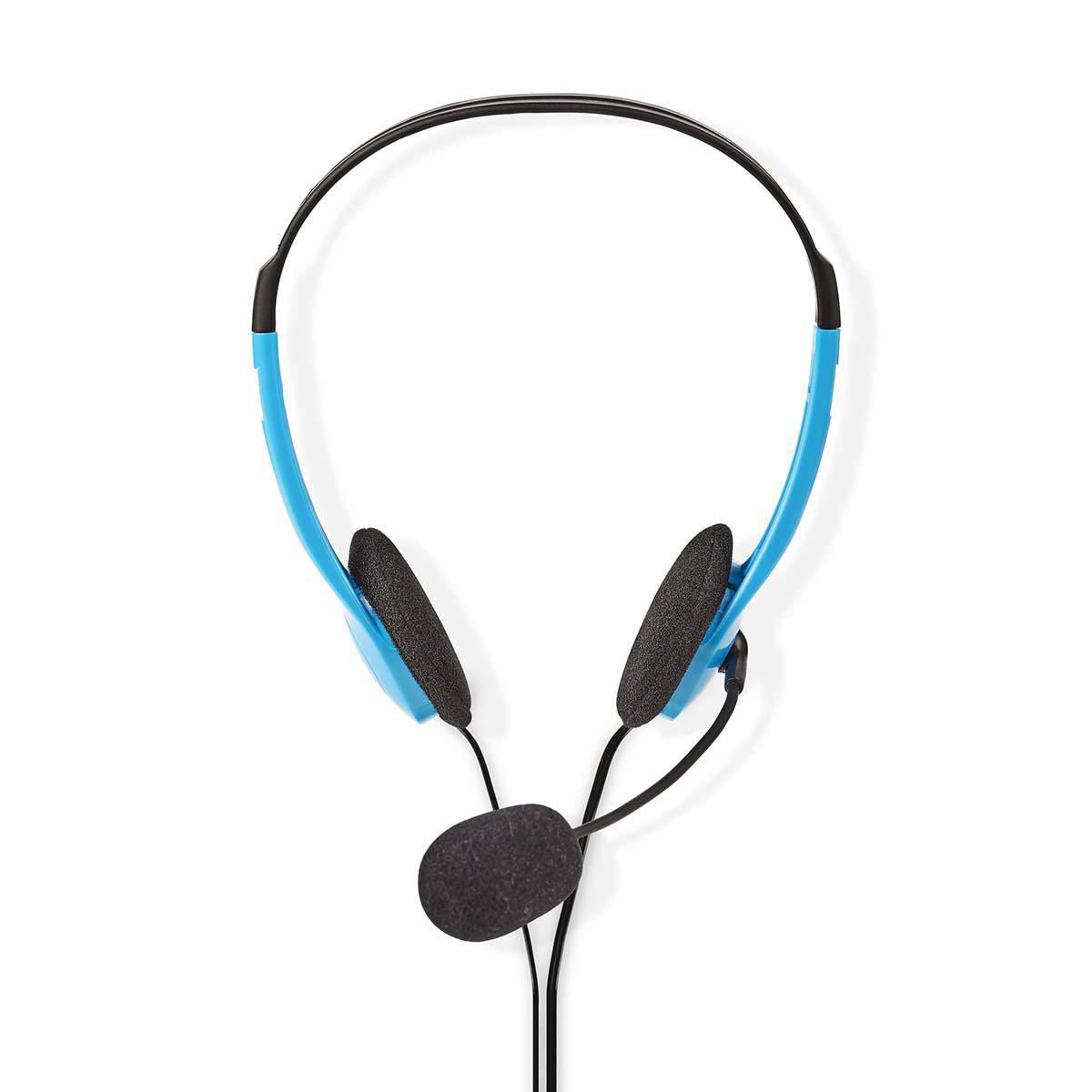 Nedis PC Headset On-Ear 2x 3.5mm Connectors 2m Blue CHST100BU
