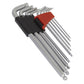 Sealey Ball-End Hex Key Set 9pc Lock-On Imperial AK7181