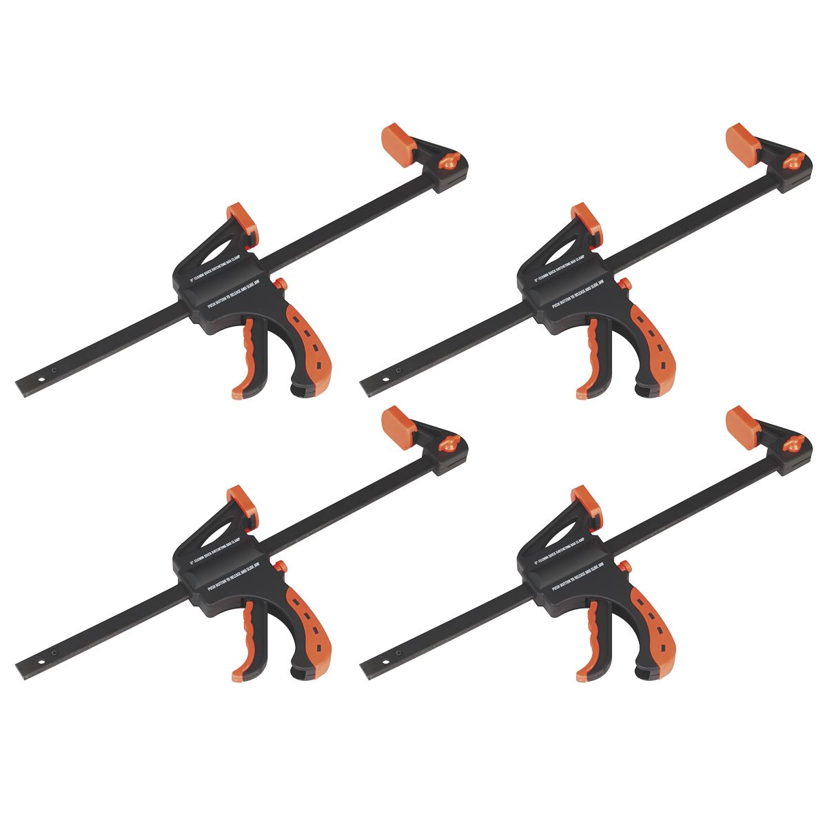 Sealey Ratchet Bar Clamp 300mm  4pc Set AK61024
