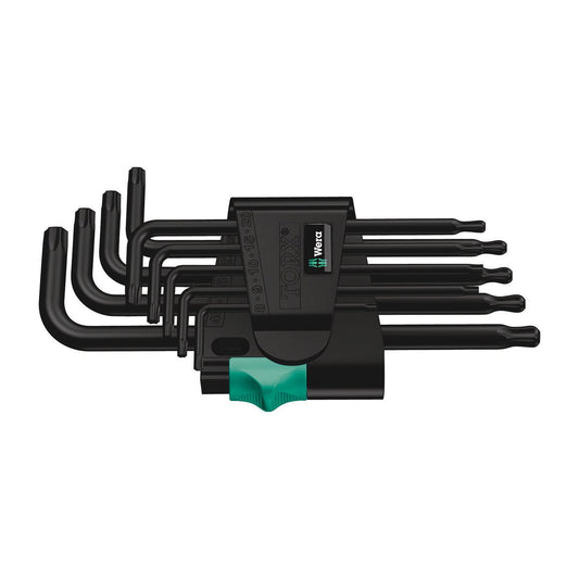 Wera 967Pkl/9 Torx Key Set T8-T40 Long Ballend Blacklaser 9Pc 024242