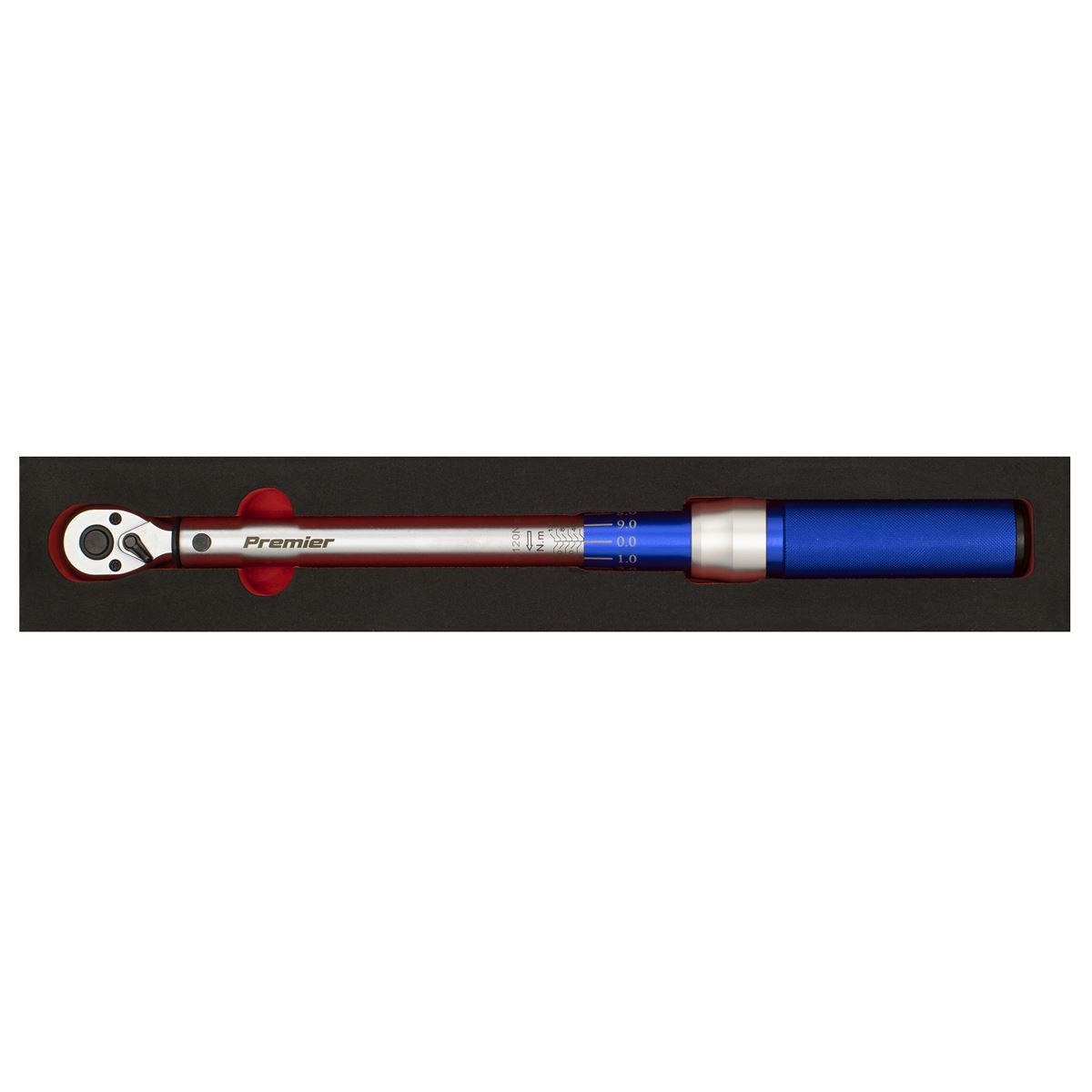 Sealey Torque Wrench Micrometer Style 3/8"Sq Dr 20-120Nm-Calibrated STW903