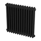 Baridi Horizontal Traditional 2 Column Radiator 600 x 607mm � Black DH362