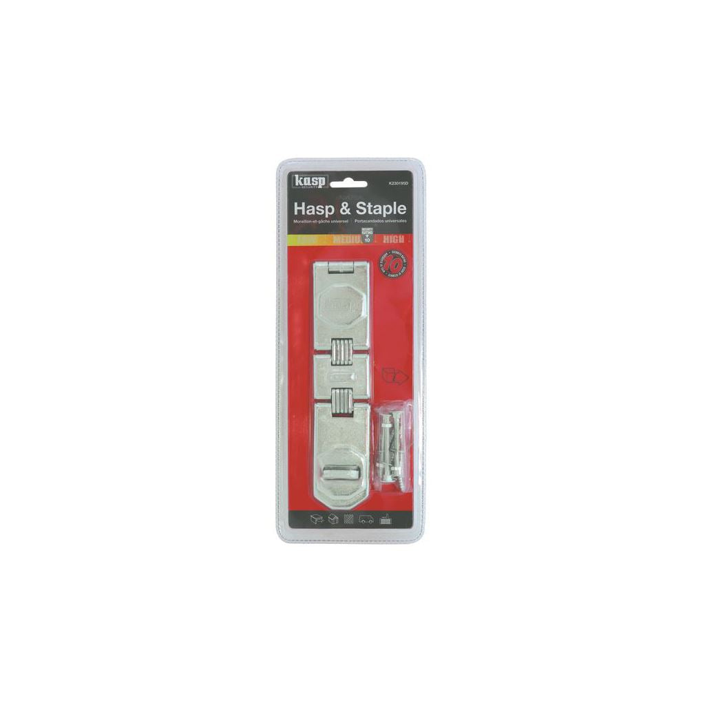 Kasp 230 Hasp & Staple 195mm K230195D