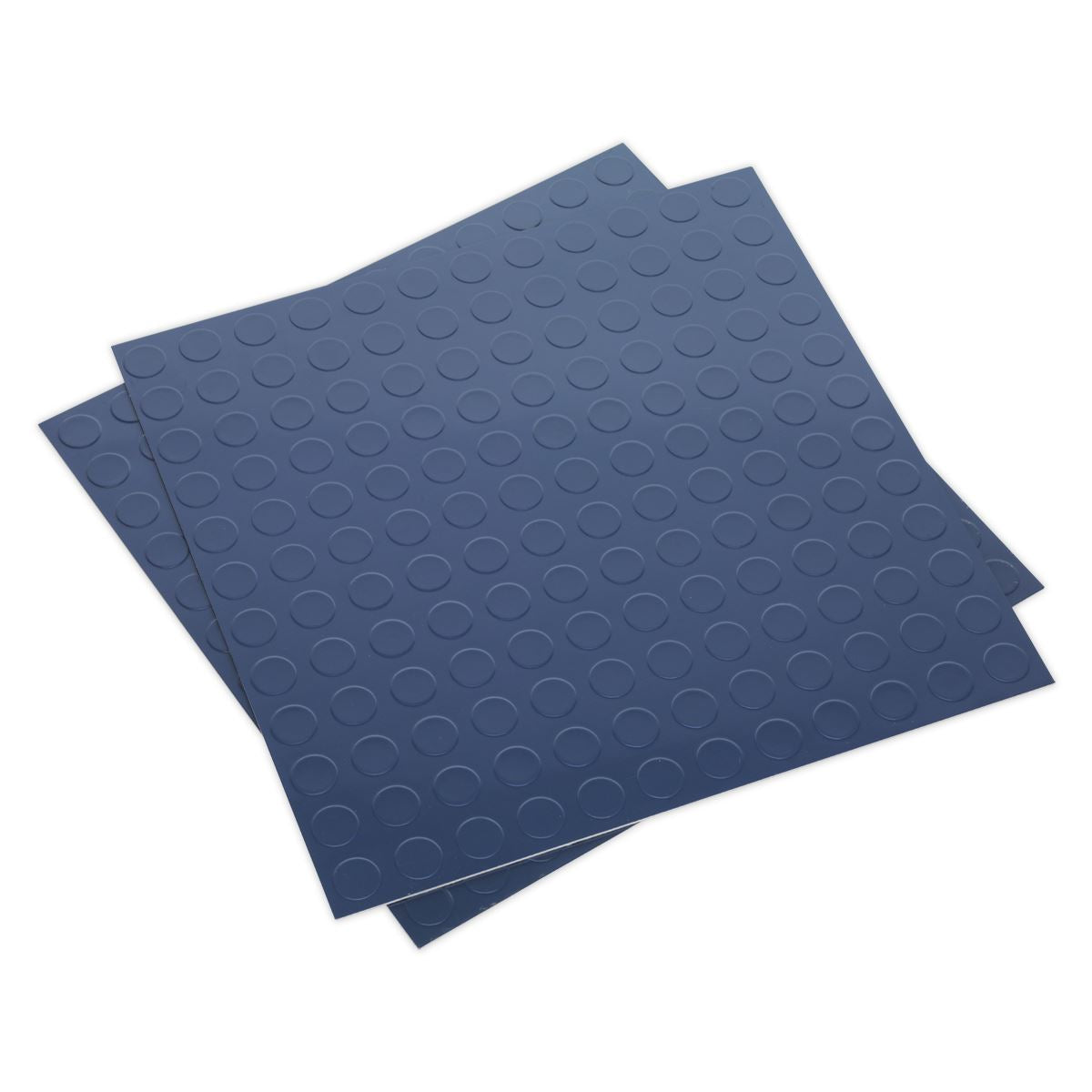 Sealey Vinyl Floor Tile Peel & Stick Backing - Blue Coin Pk of 16 FT2B