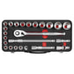 Sealey Socket Set 1/2"Sq Drive 24pc -  Premier Platinum Series AK7924
