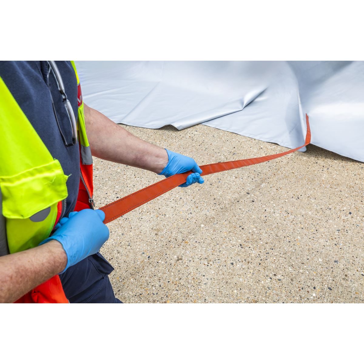 Sealey Vehicle Fire Safety Blanket - Silicone Coated 6 x 8m EV500