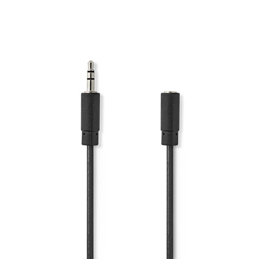 Nedis Stereo Audio Cable 3.5mm Male 3.5mm Female Nickel Plated 10m Round Blister