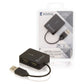Konig 4-port USB 2.0 travel hub - UHUBU2410BK
