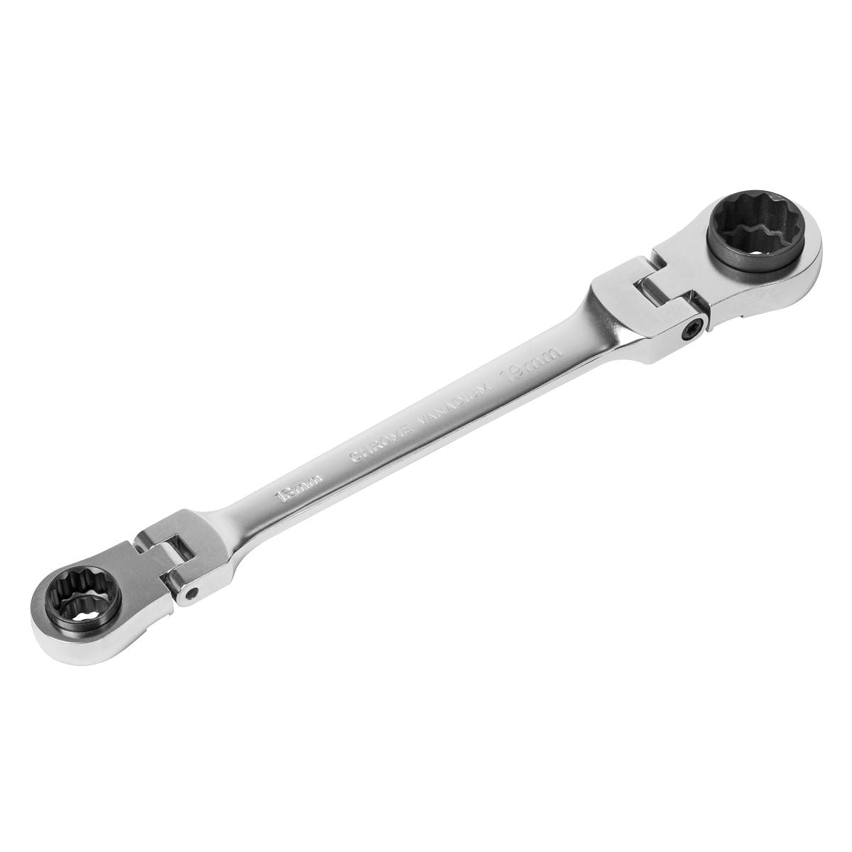 Sealey Ratchet Ring Spanner 4-in-1 Flexi-Head Reversible Metric AK63947