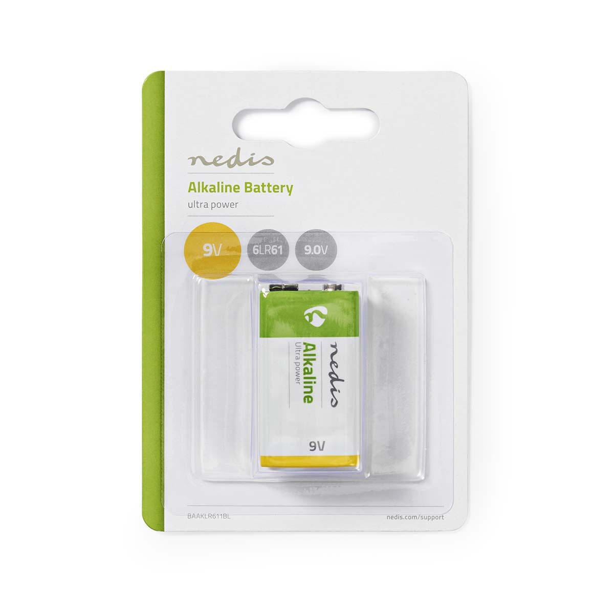 Nedis Alkaline Battery 9V 1 piece Blister BAAKLR611BL
