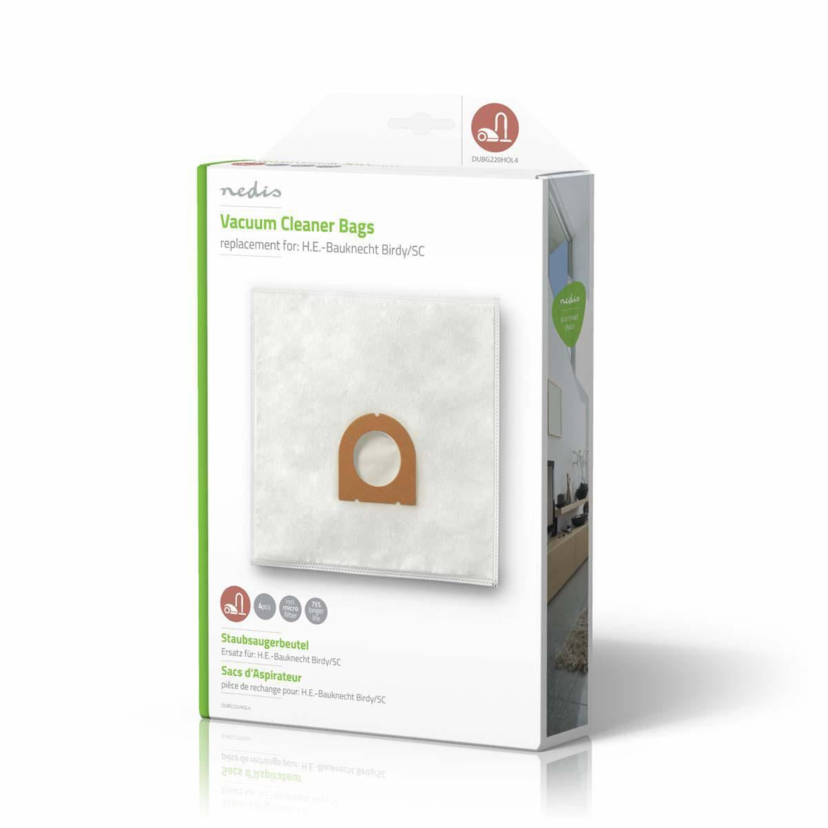 Nedis Vacuum Cleaner Bag H.E.-Bauknecht Birdy/SC DUBG220HOL4