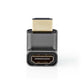 Nedis 270° HDMI Female to HDMI Male 270 Degree Coupler Gold Plated Gunmetal ARC - CVTB34902GY