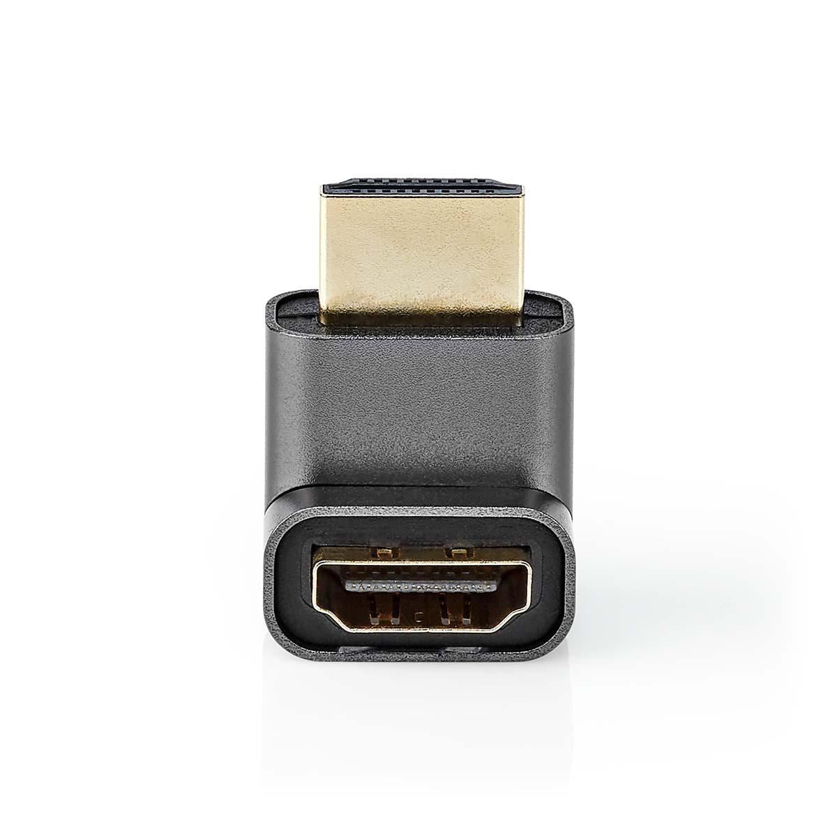Nedis 270° HDMI Female to HDMI Male 270 Degree Coupler Gold Plated Gunmetal ARC - CVTB34902GY