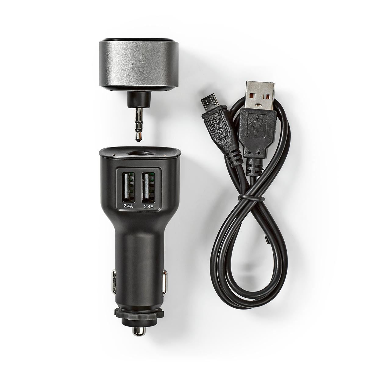 Nedis Bluetooth Car Multi Adapter for Streaming audio, Charging and Hands Free