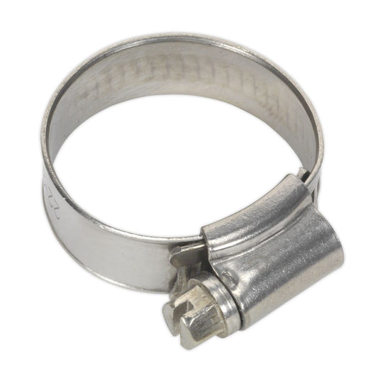 Sealey Hose Clip Stainless Steel 22-32mm Pack of 10 SHCSS0X