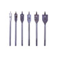Amtech 6 Piece Flat Wood Drill Bit Set Carbon Hole Cutter Borer - F1400