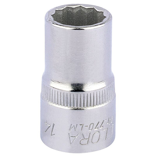 14mm - 1/2" Square Drive Bi-Hexagon (12 Point) Socket - Draper Elora 24591