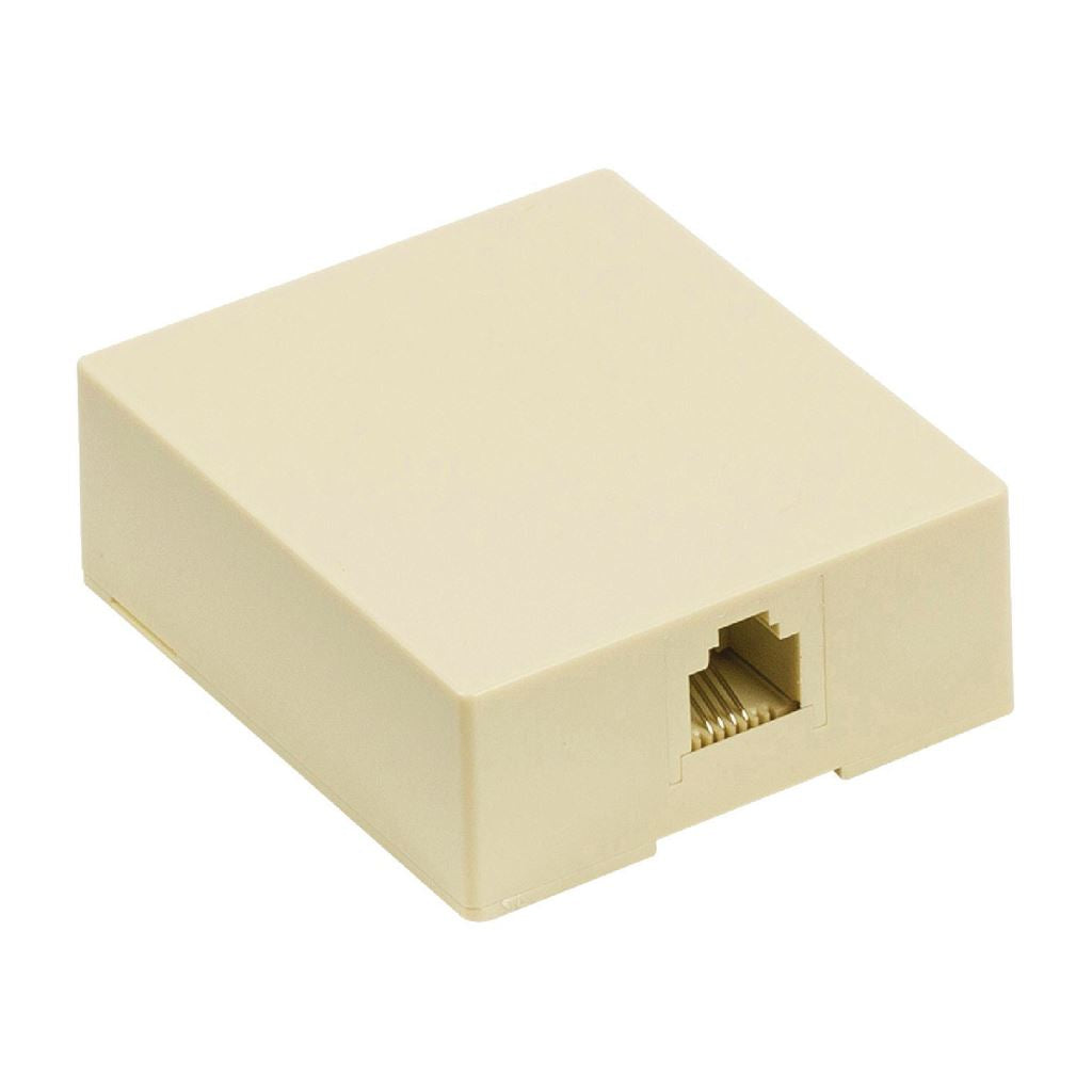 Valueline Telecom wall box RJ11 female ivory