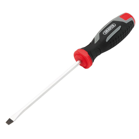Draper Pound Thru Slotted Soft Grip Screwdriver, SL5.5 x 125mm